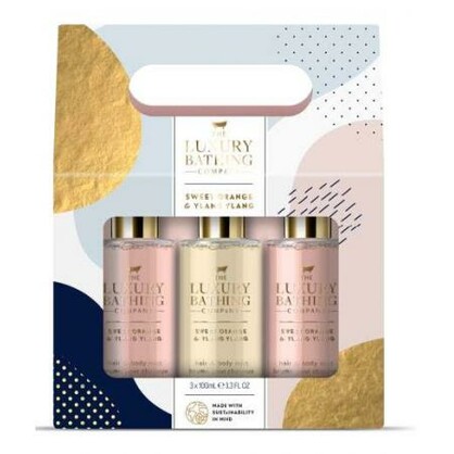 LUXURY BATHING COMPANY SWEET ORANGE & YLANG YLANG TRIO OF BODY MISTS -