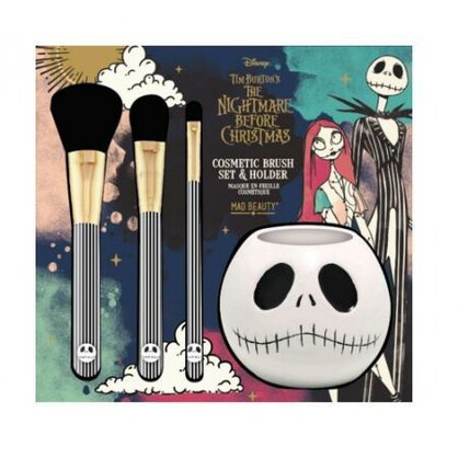 DISNEY TIM BURTON NIGHTMARE BEFORE CHRISTMAS COSMETIC BRUSH SET
