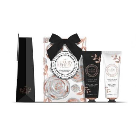 LUXURY BATHING COMPANY SPARKLING ROSE & GERANIUM BODY ESSENTIALS -