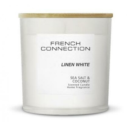 FRENCH CONNECTION PASTEL RANGE CANDLE 1.5KG WHITE LINEN