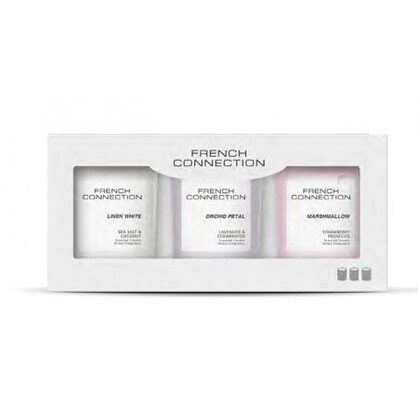 FRENCH CONNECTION PASTEL RANGE CANDLE 50G X 3 ASST