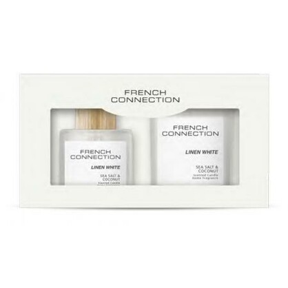 FRENCH CONNECTION PASTEL RANGE GIFT SETS 130G WHITE LINEN