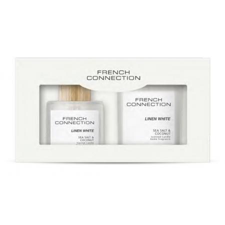 FRENCH CONNECTION PASTEL RANGE GIFT SETS 130G WHITE LINEN