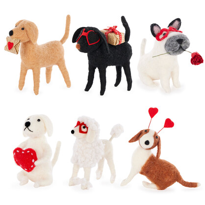 36 Asst Wool Dogs Pack