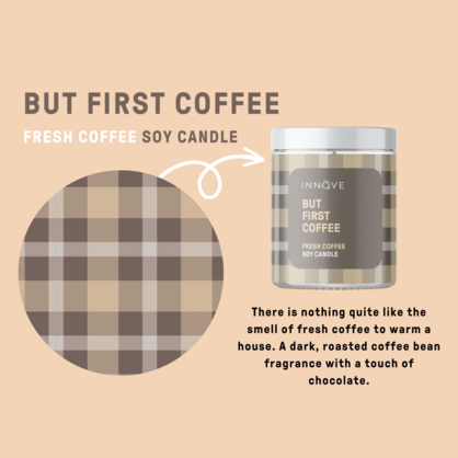 Fresh Coffee Soy Candle | But First Coffee