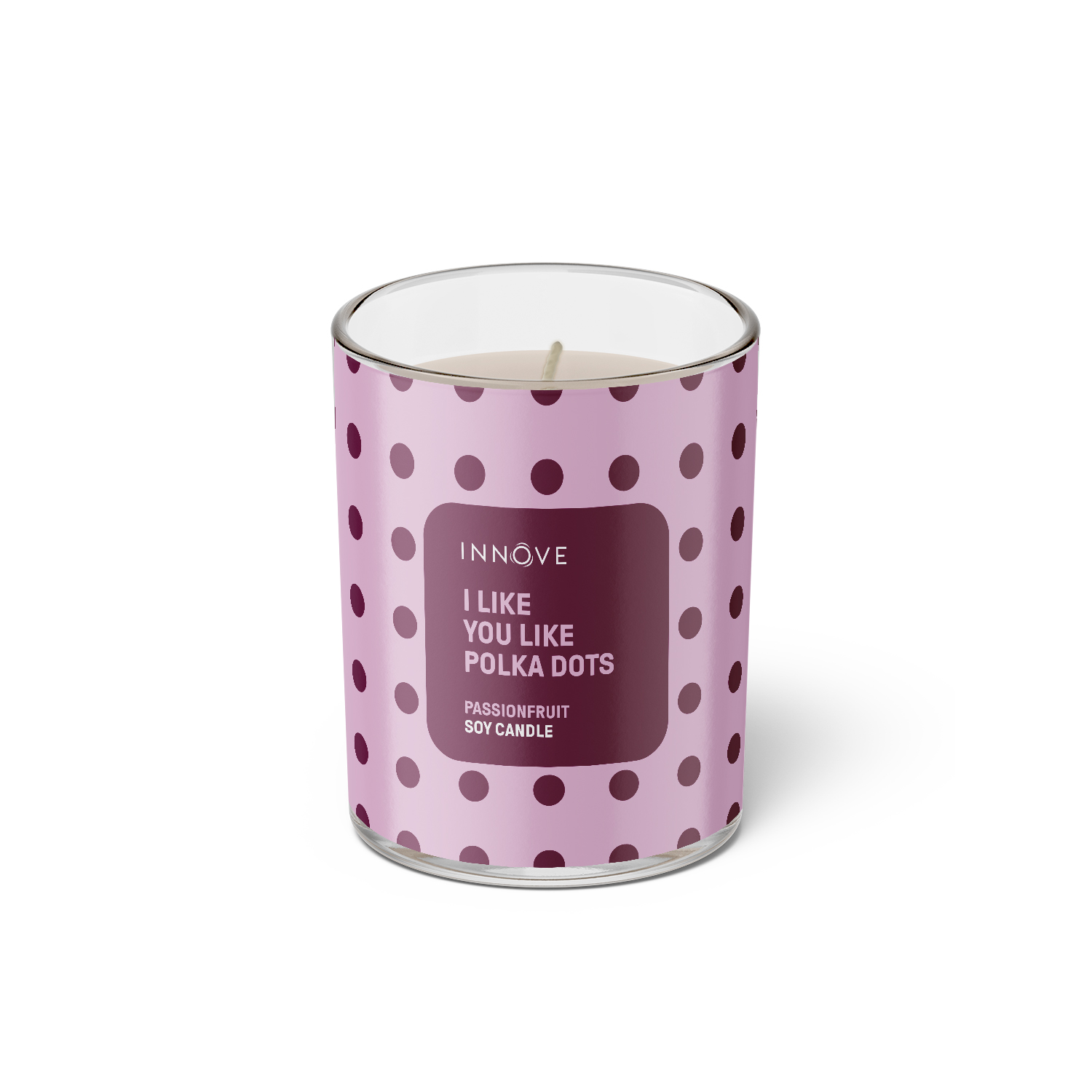 Passionfruit Soy Candle | I Like You Like Polka Dots - Large