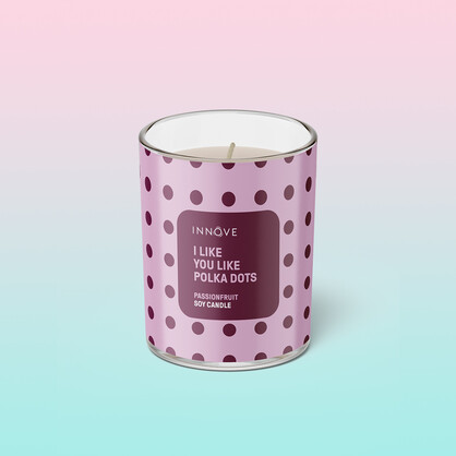 Passionfruit Soy Candle | I Like You Like Polka Dots - Large