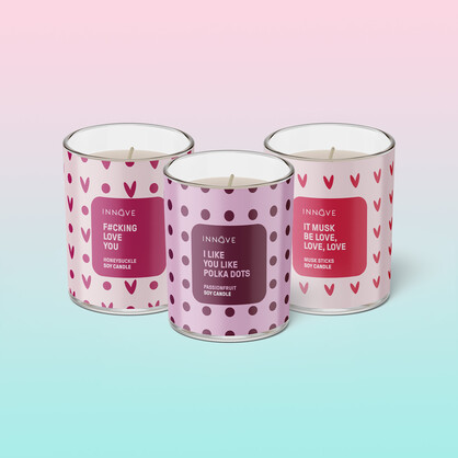 Passionfruit Soy Candle | I Like You Like Polka Dots - Large