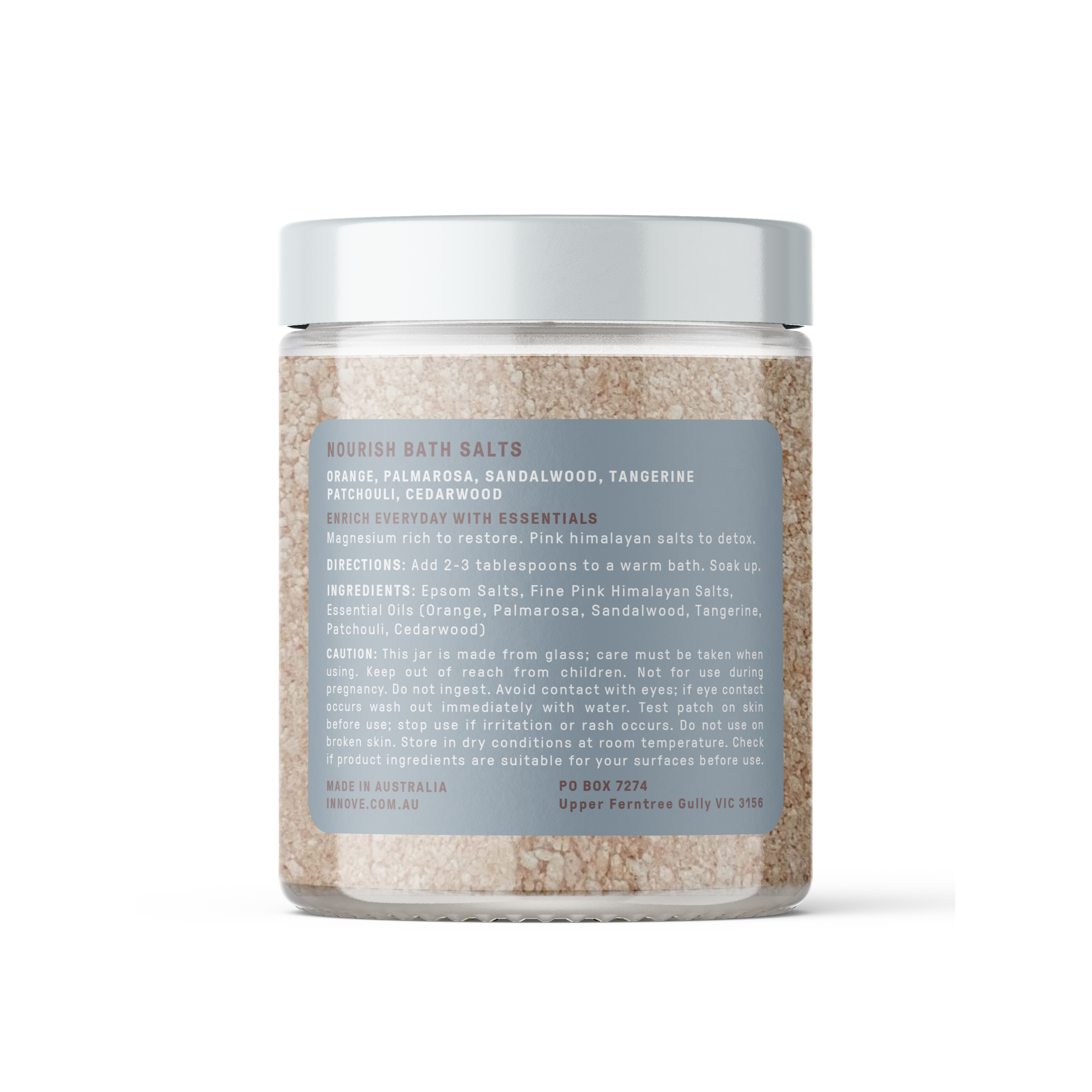 Nourish Essential Oil Bath Salts 250g