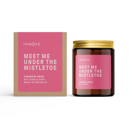 Meet Me Under The Mistletoe Candle - Cashmere Snow Fragrance