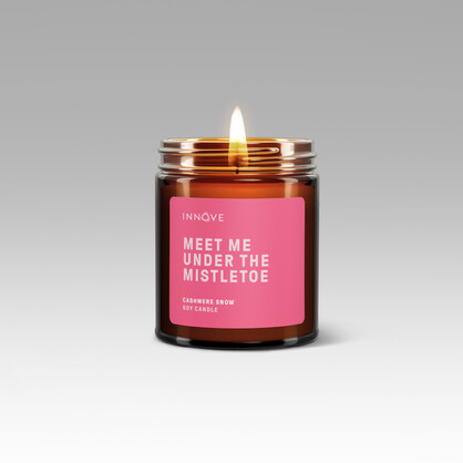 Meet Me Under The Mistletoe Candle - Cashmere Snow Fragrance