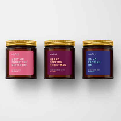 Merry F#cking Christmas Candle - Frankincense & Myrrh