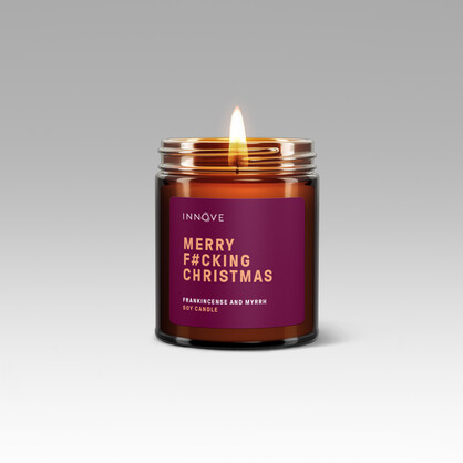 Merry F#cking Christmas Candle - Frankincense & Myrrh