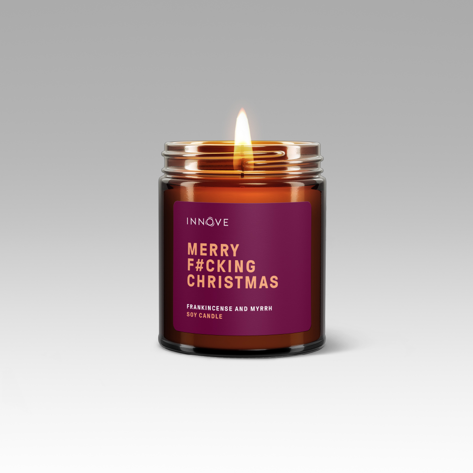 Merry F#cking Christmas Candle - Frankincense & Myrrh