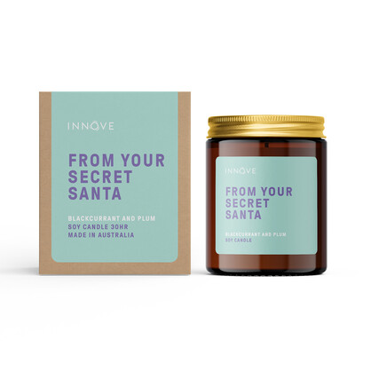 From Your Secret Santa Candle -Blackcurrant & Plum Fragrance