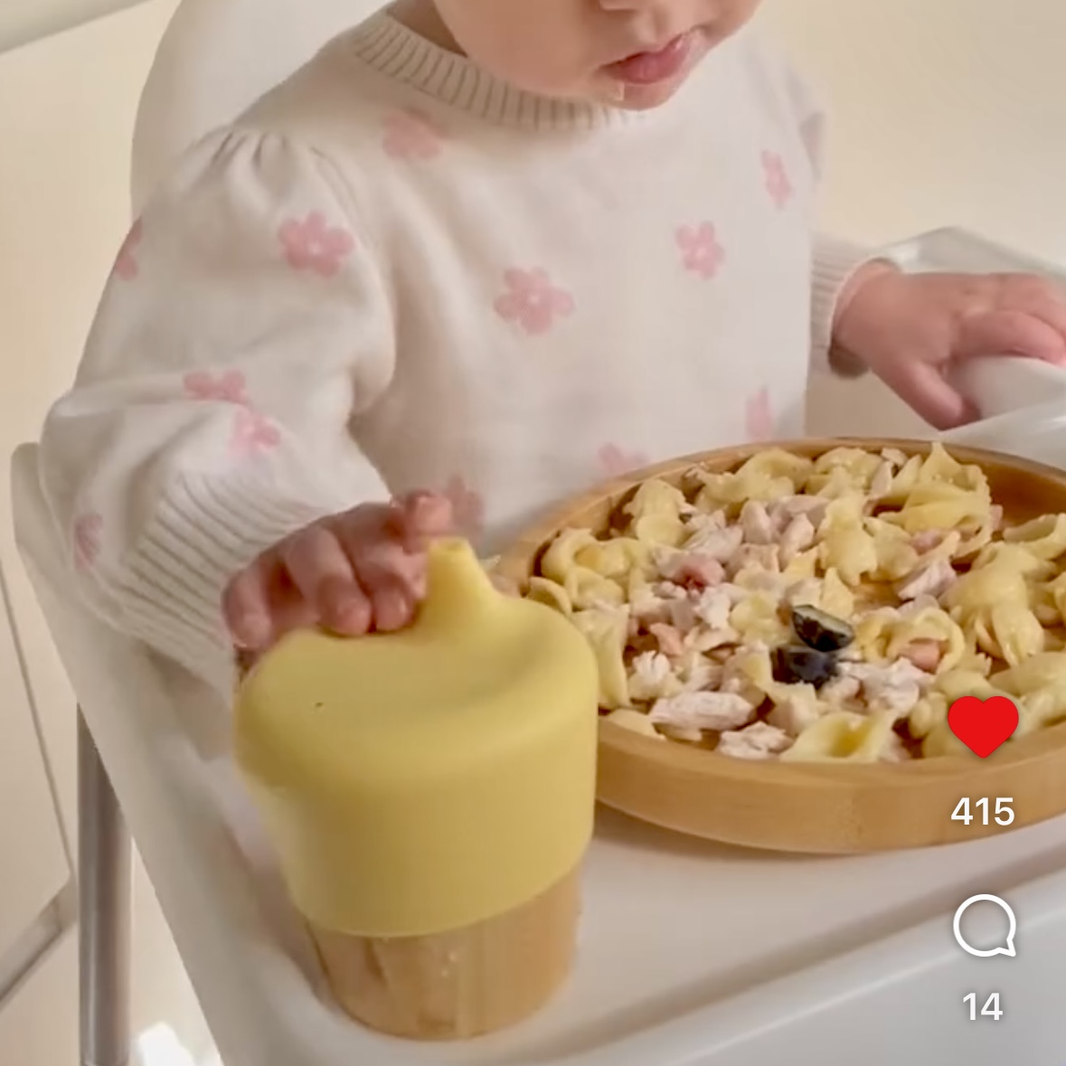 Bamboo Sippy Cup - Yellow