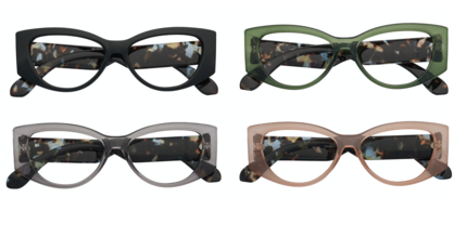 CAPTIVATED EYEWEAR Signature - Priscilla Blue Light Reading Glasses
