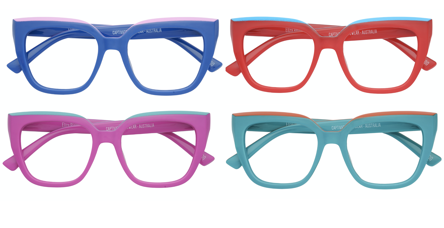 CAPTIVATED EYEWEAR Signature - Eliza Blue Light Reading Glasses