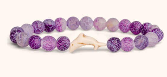 FAHLO ODYSEEY DOLPHIN CORAL REEF VIOLET