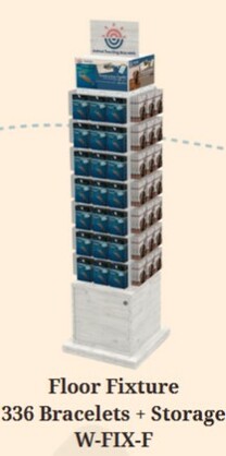 FAHLO BRACELET FLOOR DISPLAY 4 SIDED SPINNING
