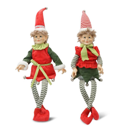 Elf w floppy legs 2 asst
