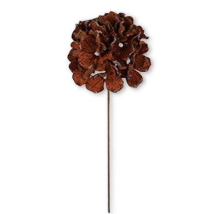 Hydrangea 38cm Brown