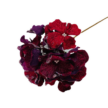 Hydrangea 38cm Burgundy