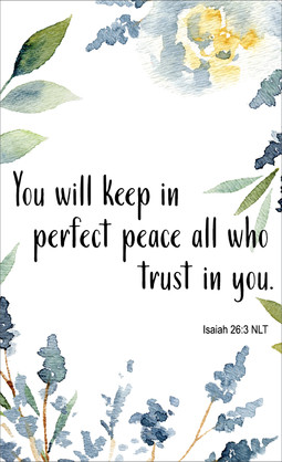 CARDS TO SHARE- YOU WILL KEEP IN PERFECT PEACE - PK25