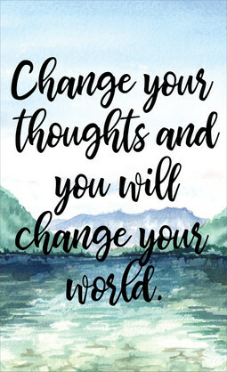 CARDS TO SHARE-CHANGE YOUR THOUGHTS PK25