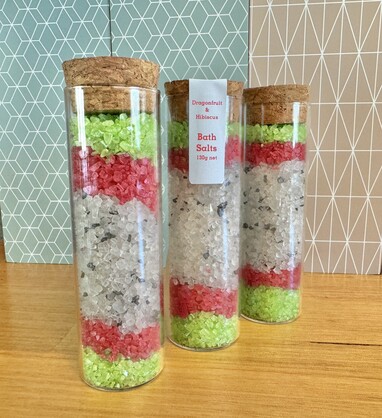 Dragonfruit and Hibiscus Bath Salts