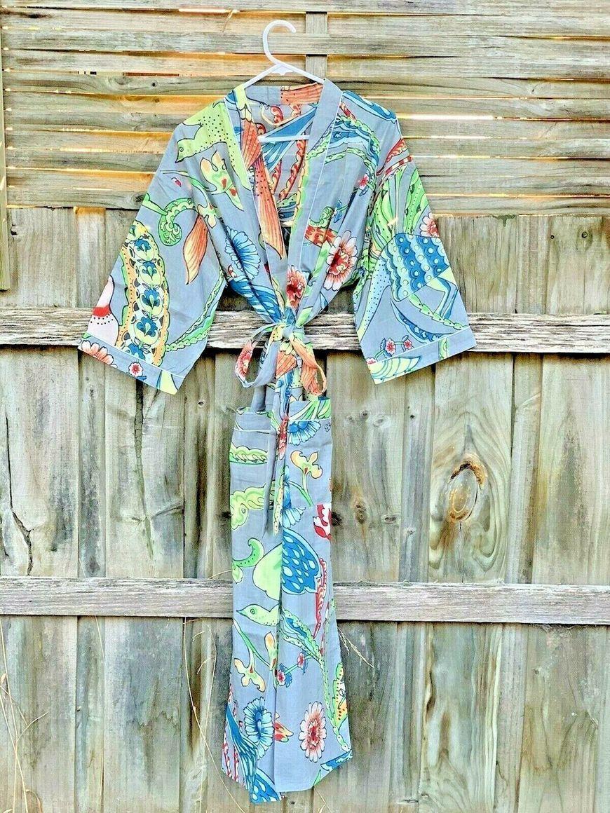 Wholesale COTTON KIMONO BATHROBE KAFTAN - Linen Connections / Craftluxe -  Fieldfolio