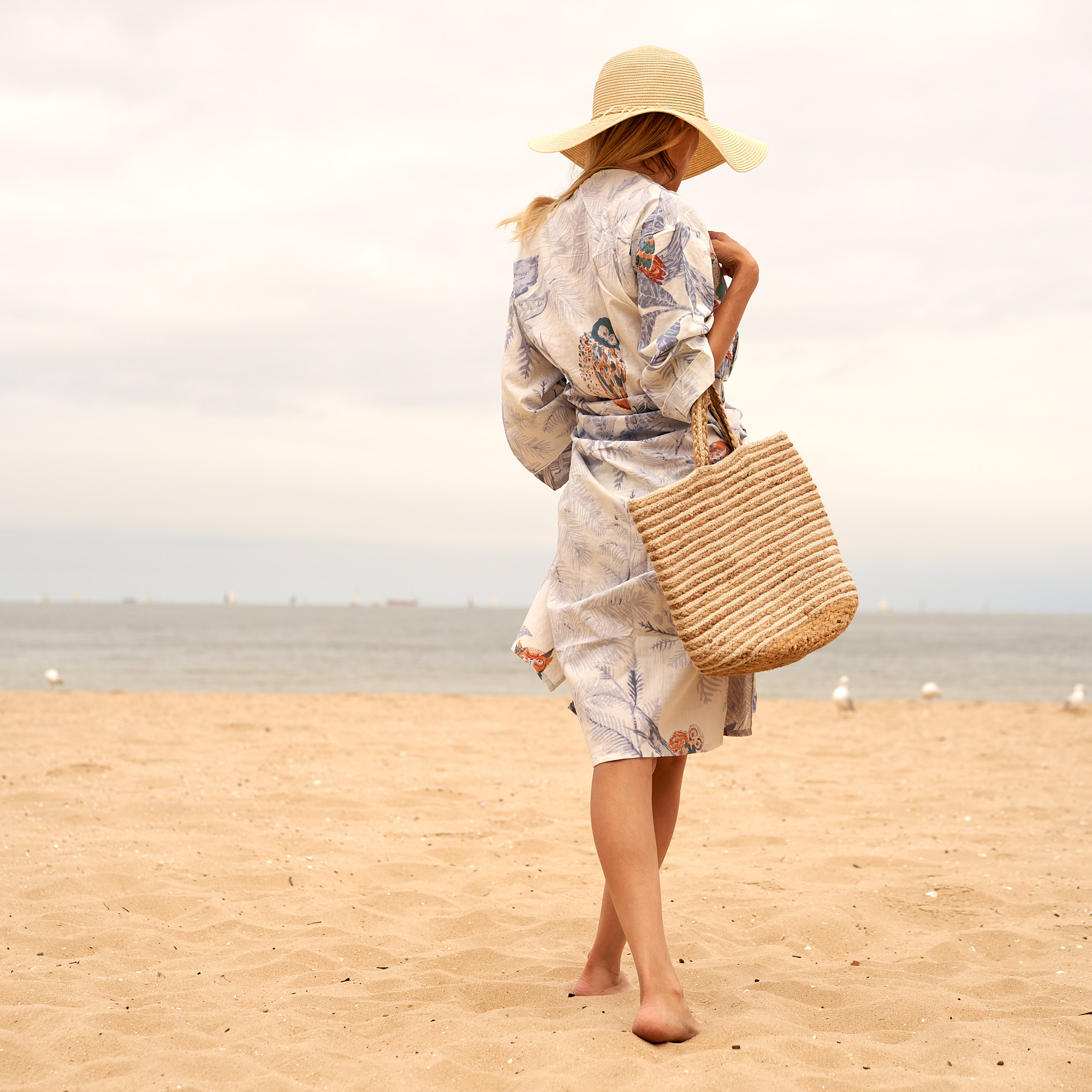 Hand Woven Rattan Jute Bali Tote Shopping Bag - Bohemian Eclectic Boho Global Style - Cane Bag Purse Rattan Wicker - JB04