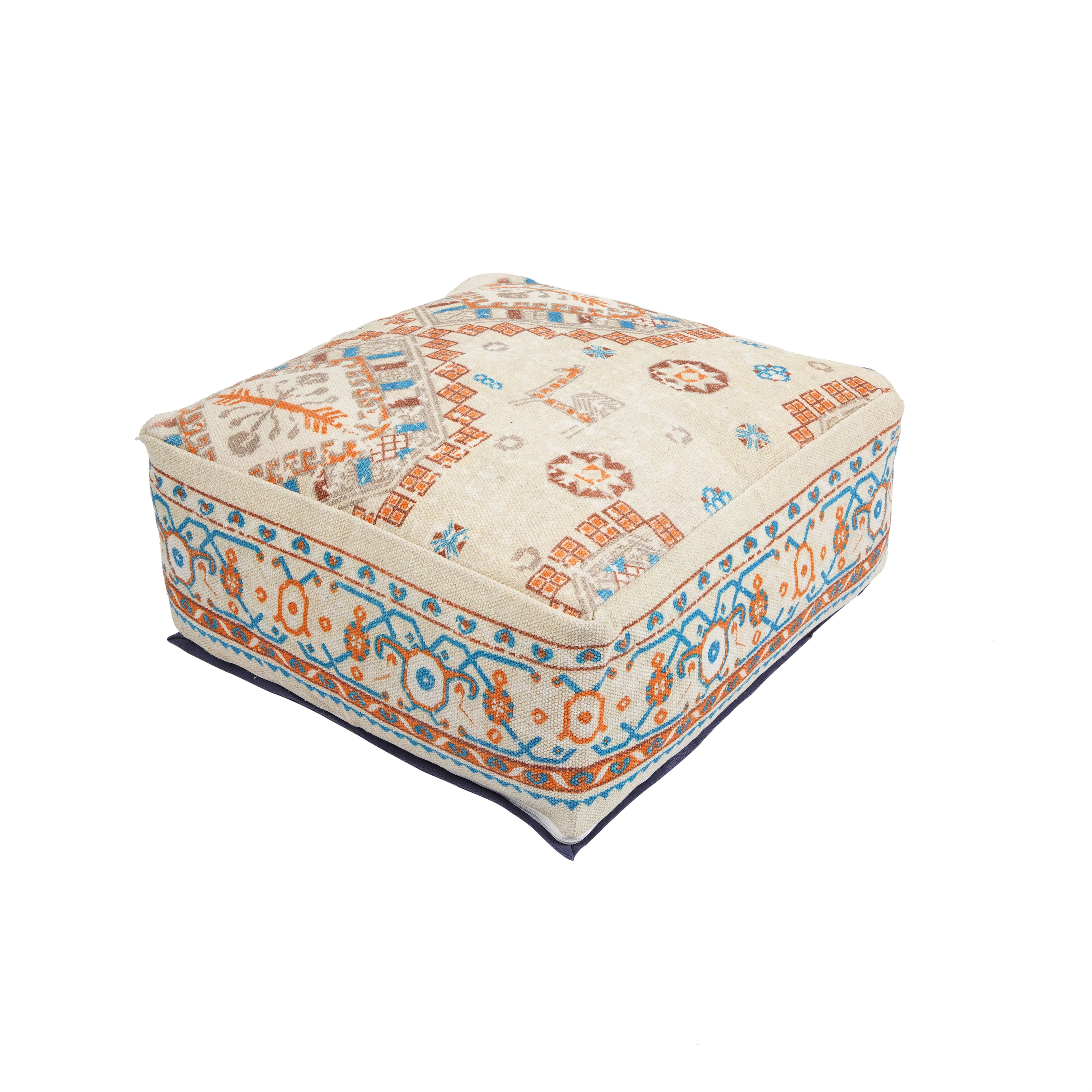 Stunning Moroccan Ottoman | Footstool | Home Decor Gift -  Multicolor