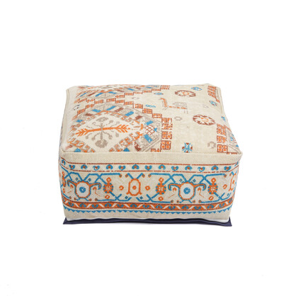 Stunning Moroccan Ottoman | Footstool | Home Decor Gift -  Multicolor