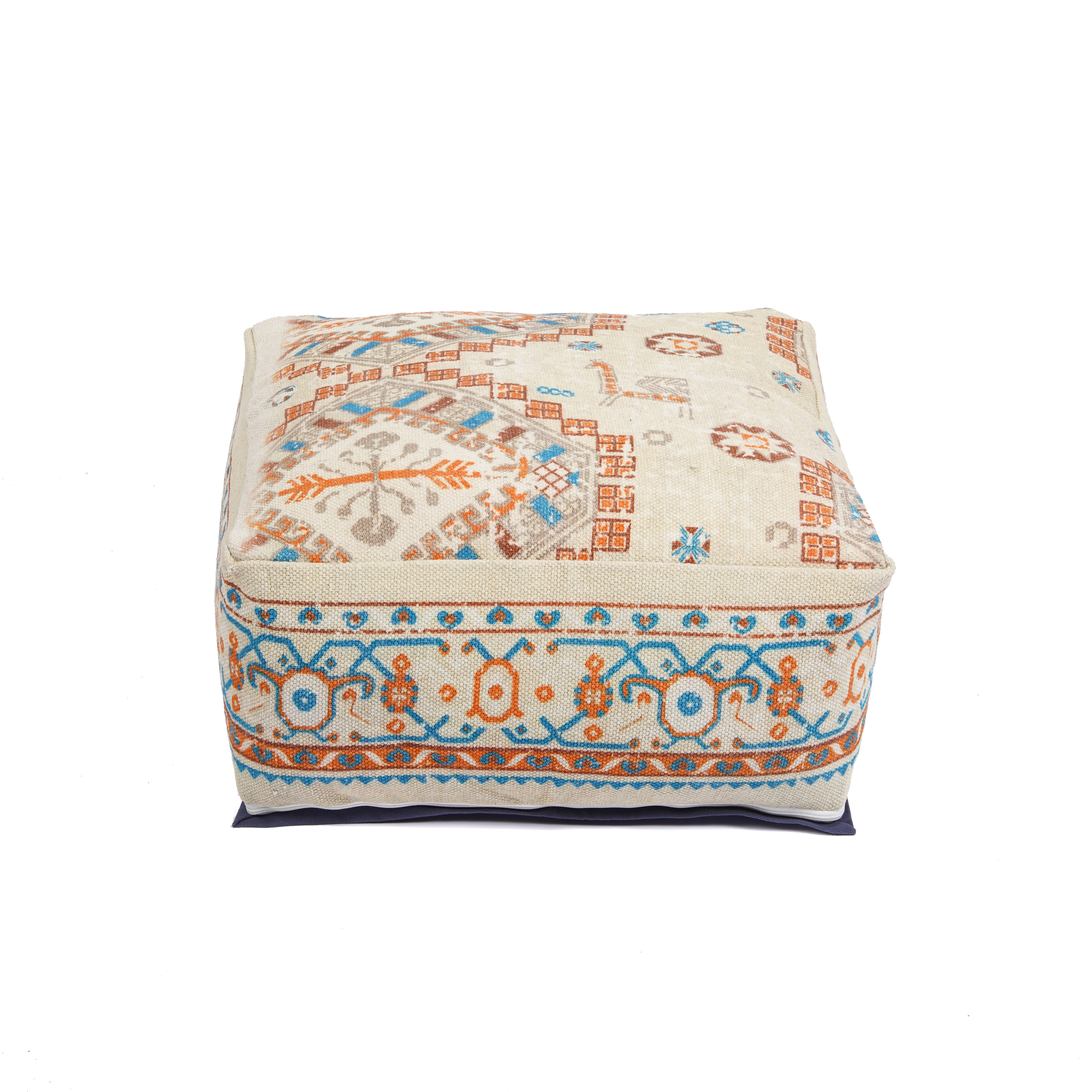 Stunning Moroccan Ottoman | Footstool | Home Decor Gift -  Multicolor