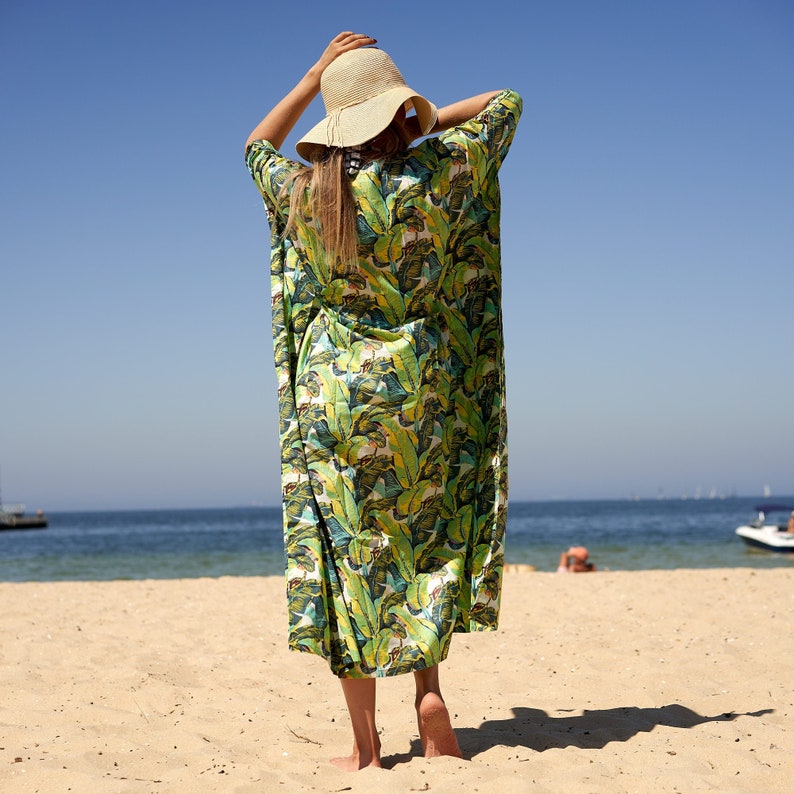 Wholesale Cotton Kaftan, Caftan, Maxi Dress, Kimono, Cotton Dress,  Caridgan, Mother's Day, Gift Maternity Gown - White Floral Anthro - CKF15 -  Linen Connections / Craftluxe - Fieldfolio