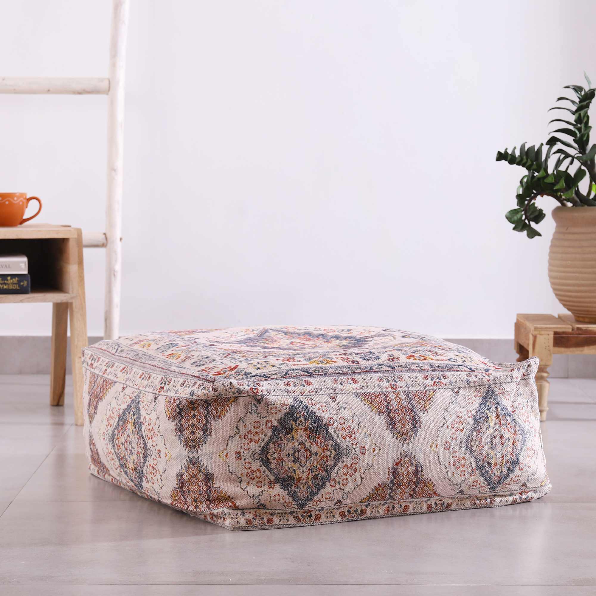 Stunning Moroccan Cushion Cover, Pouf, Beanbag, Yoga Meditation Cushion, Ottoman, Footstool, Home Decor Gift, Kilim Floor Cushion-OC08