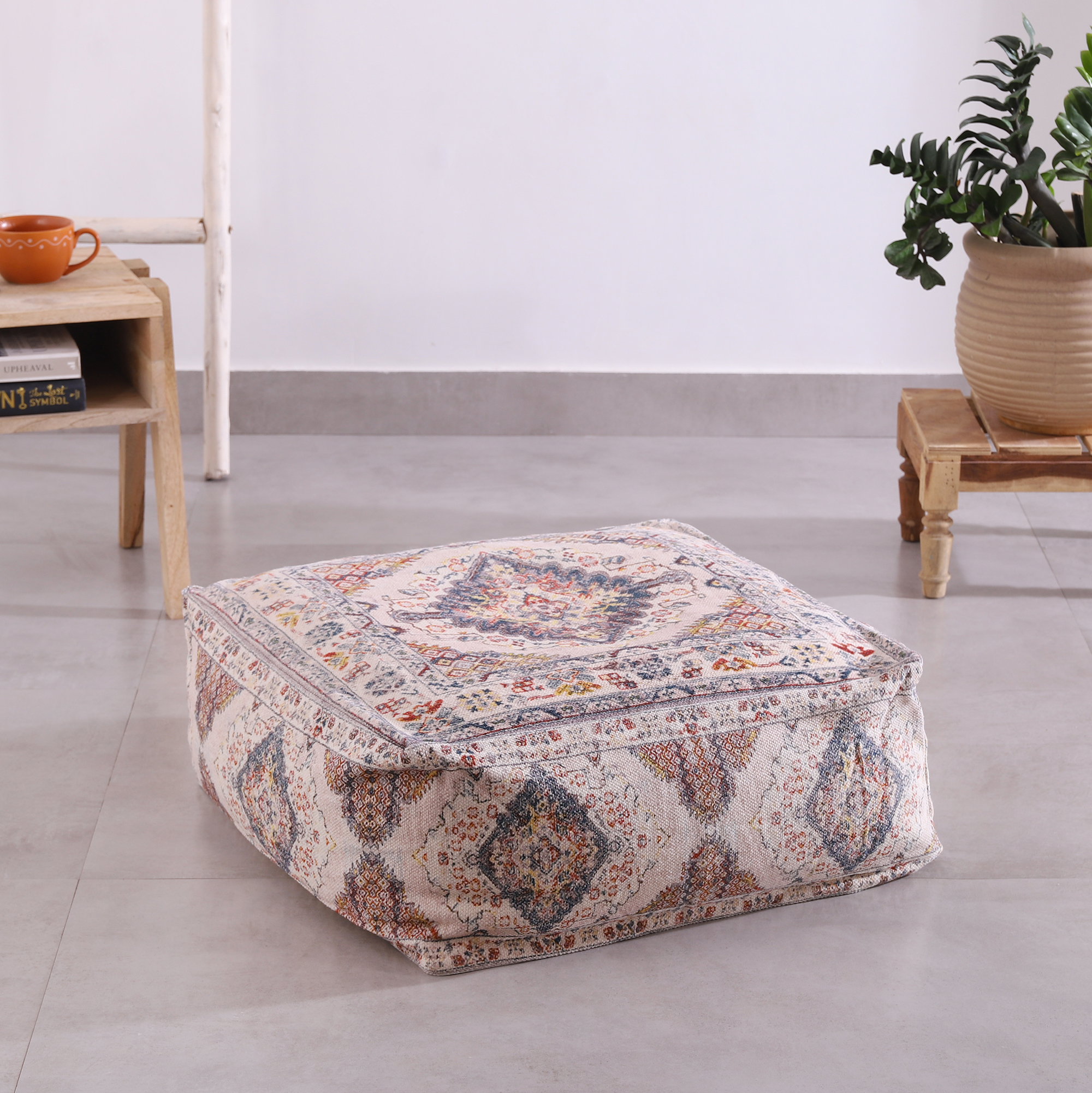 Stunning Moroccan Cushion Cover, Pouf, Beanbag, Yoga Meditation Cushion, Ottoman, Footstool, Home Decor Gift, Kilim Floor Cushion-OC08