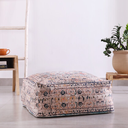 Stunning Moroccan Cushion Cover, Pouf, Beanbag, Yoga Meditation Cushion, Ottoman, Footstool, Home Decor Gift, Kilim Floor Cushion-OC06