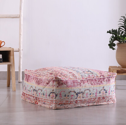 Stunning Moroccan Cushion Cover, Pouf, Beanbag, Yoga Meditation Cushion, Ottoman, Footstool, Home Decor Gift, Kilim Floor Cushion-OC01