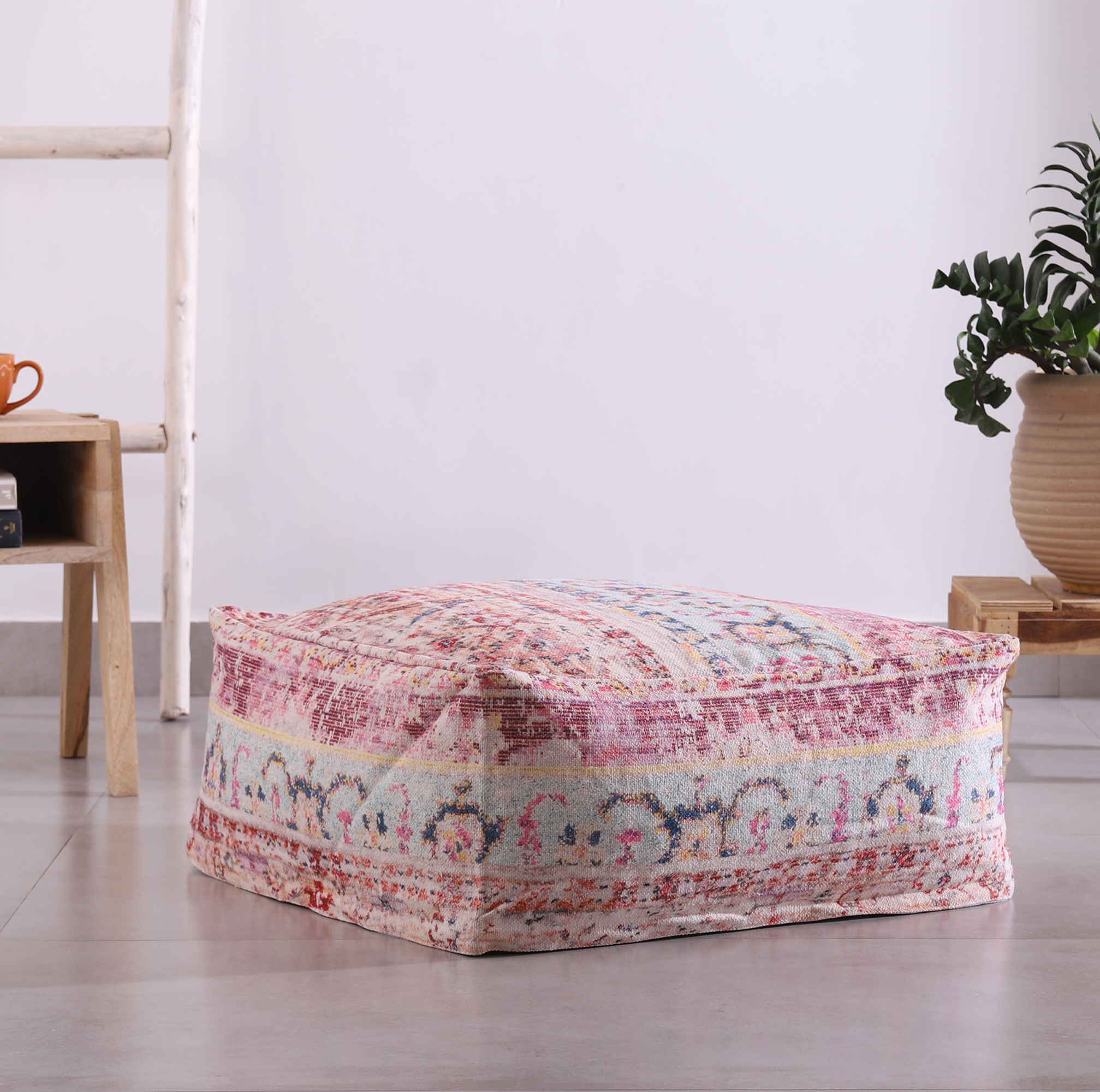 Stunning Moroccan Cushion Cover, Pouf, Beanbag, Yoga Meditation Cushion, Ottoman, Footstool, Home Decor Gift, Kilim Floor Cushion-OC01