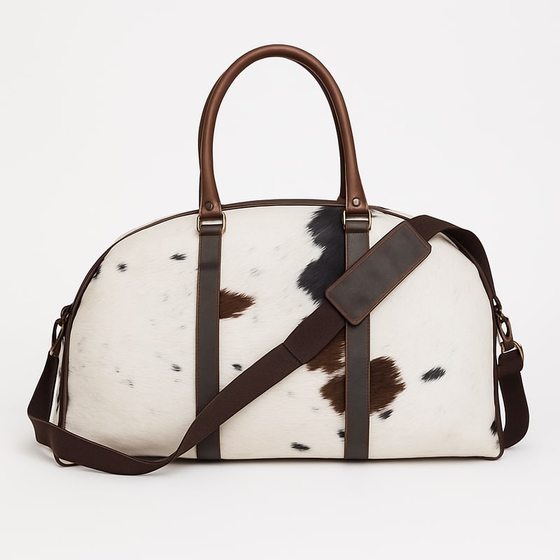 The Maverick – Cowhide Leather Weekender Bag for Bold Getaways