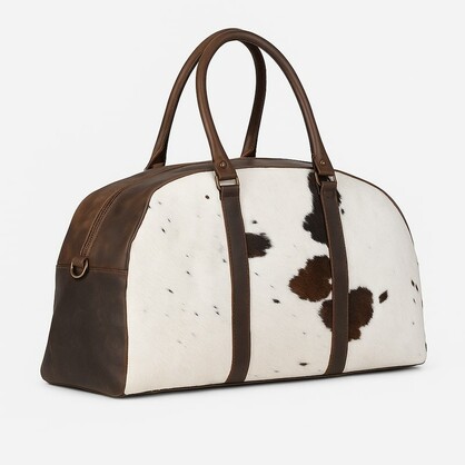 The Maverick – Cowhide Leather Weekender Bag for Bold Getaways