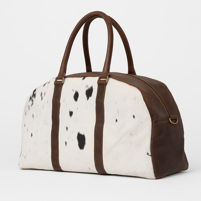 The Maverick – Cowhide Leather Weekender Bag for Bold Getaways