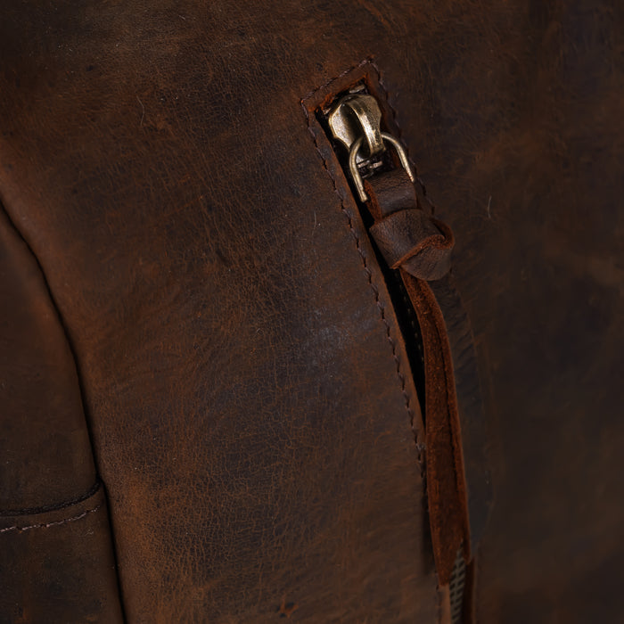 The Voyager – Handmade Leather Duffel Bag for Travel & Weekends
