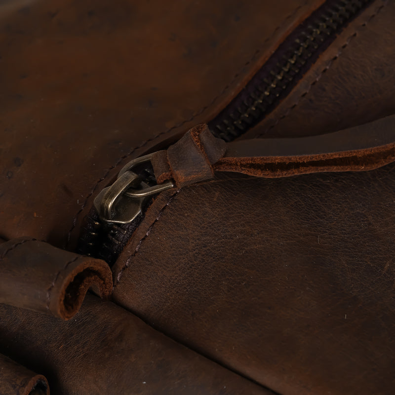 The Voyager – Handmade Leather Duffel Bag for Travel & Weekends