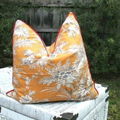 'Blossom Retreat' 100% Handmade Cotton Cushion Cover