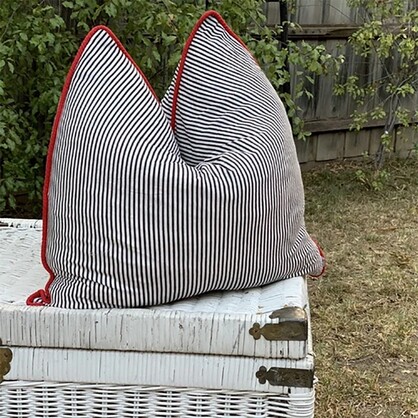 'Blissful Getaway' 100% Handmade Cotton Cushion Cover