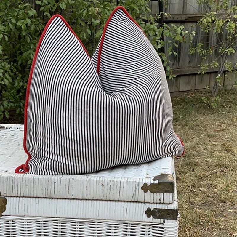 'Blissful Getaway' 100% Handmade Cotton Cushion Cover
