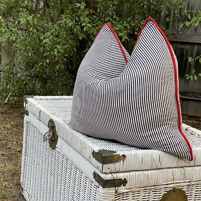 'Blissful Getaway' 100% Handmade Cotton Cushion Cover
